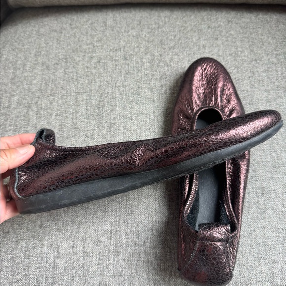 Arche Copper Metallic Leather Ballerina Flats Size 40 / US 9 - Picture 2 of 12